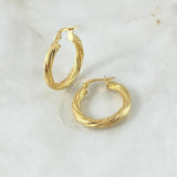 Candongas Lore 2.7gr / 2.5cm / Oro Amarillo 18K ©