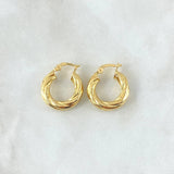 Candongas Sofi 2.35gr / 1.9cm / Oro Amarillo 18K ©