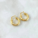Candongas Sofi 1.3gr / 1.7cm / Oro Amarillo 18K *