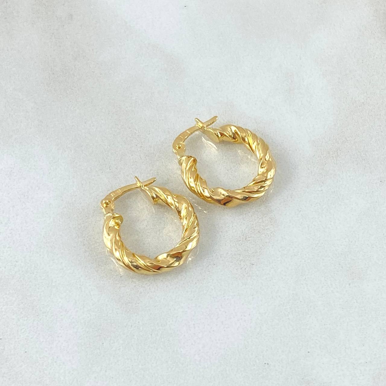 Candongas Emmi 1.6gr / 1.8cm / Oro Amarillo 18K ©
