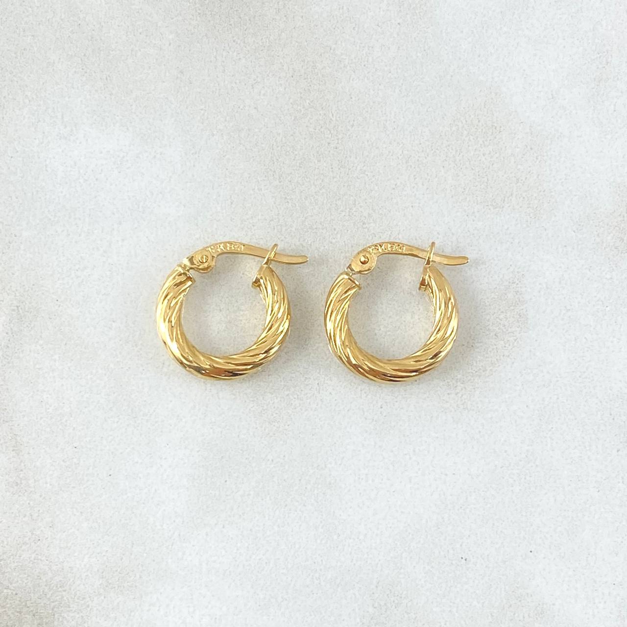 Candongas Sofi 1.85gr / 1.8cm / Oro Amarillo 18K *