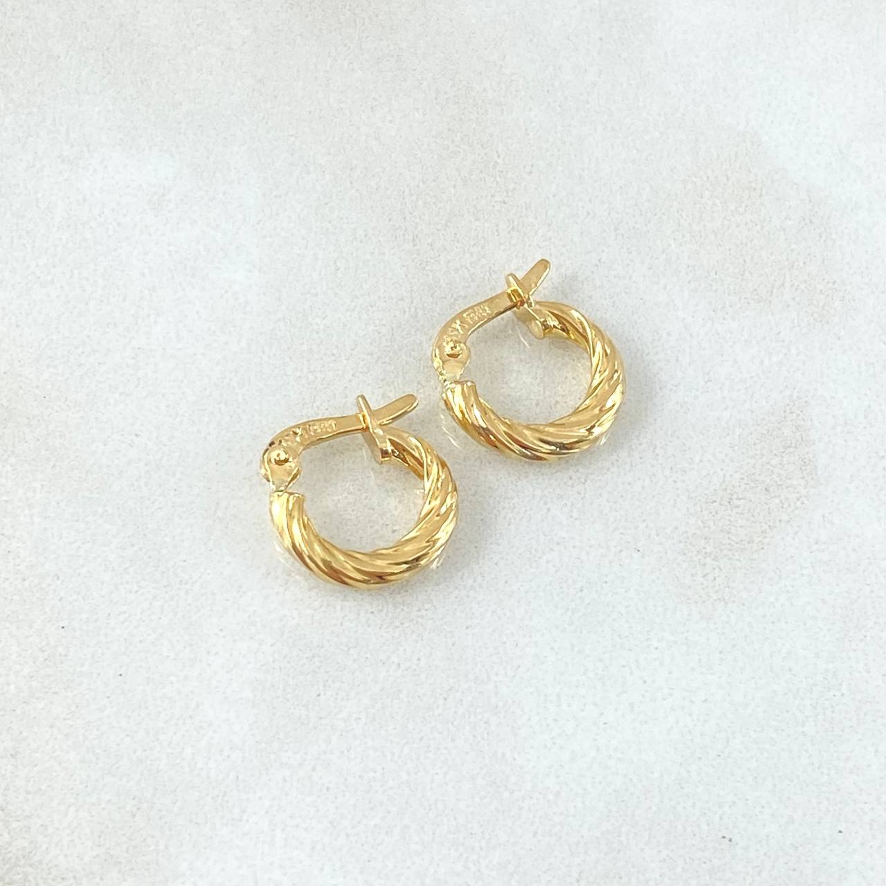 Candongas Sofi 0.9gr / 1.1cm / Oro Amarillo 18K ©