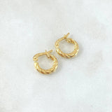 Candongas Sofi 0.9gr / 1.1cm / Oro Amarillo 18K *