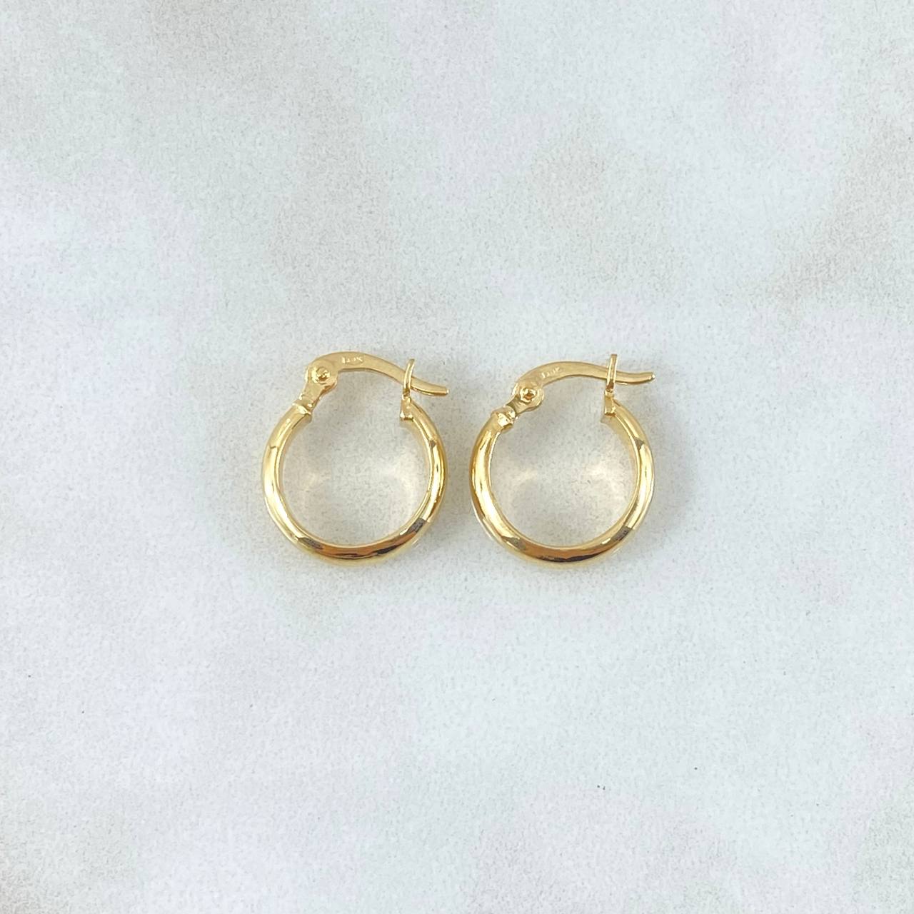 Candongas Nati 1.05gr / 1.2cm / Oro Amarillo 18K