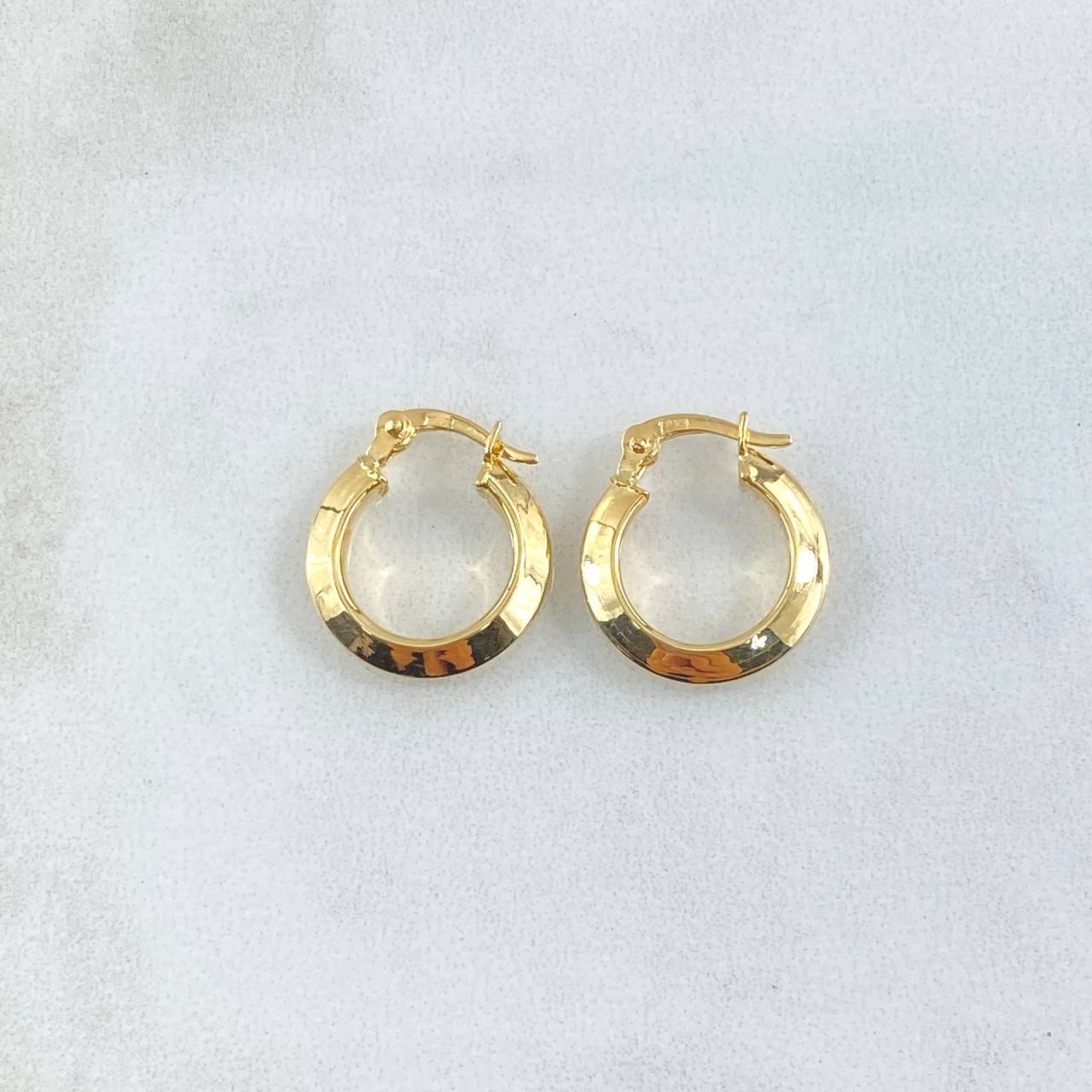 Candongas Clau 1.3gr / 1.7cm / Oro Amarillo 18K ©