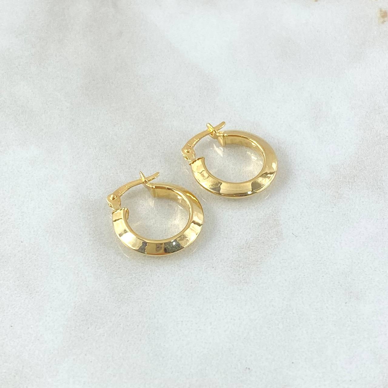 Candongas Clau 1.05gr / 1.5cm / Oro Amarillo 18K ©