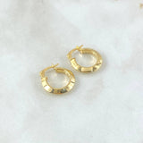 Candongas Clau 1.45gr / 1.5cm / Oro Amarillo 18K ©