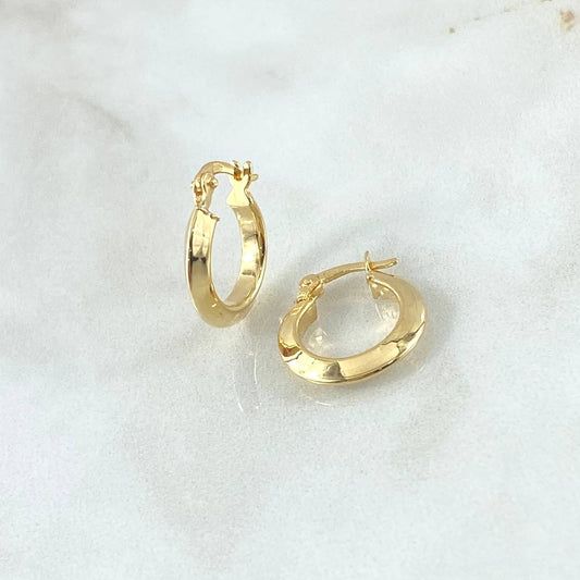 Candongas Clau 1.3gr / 1.7cm / Oro Amarillo 18K ©