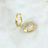 Candongas Clau 1.3gr / 1.7cm / Oro Amarillo 18K ©