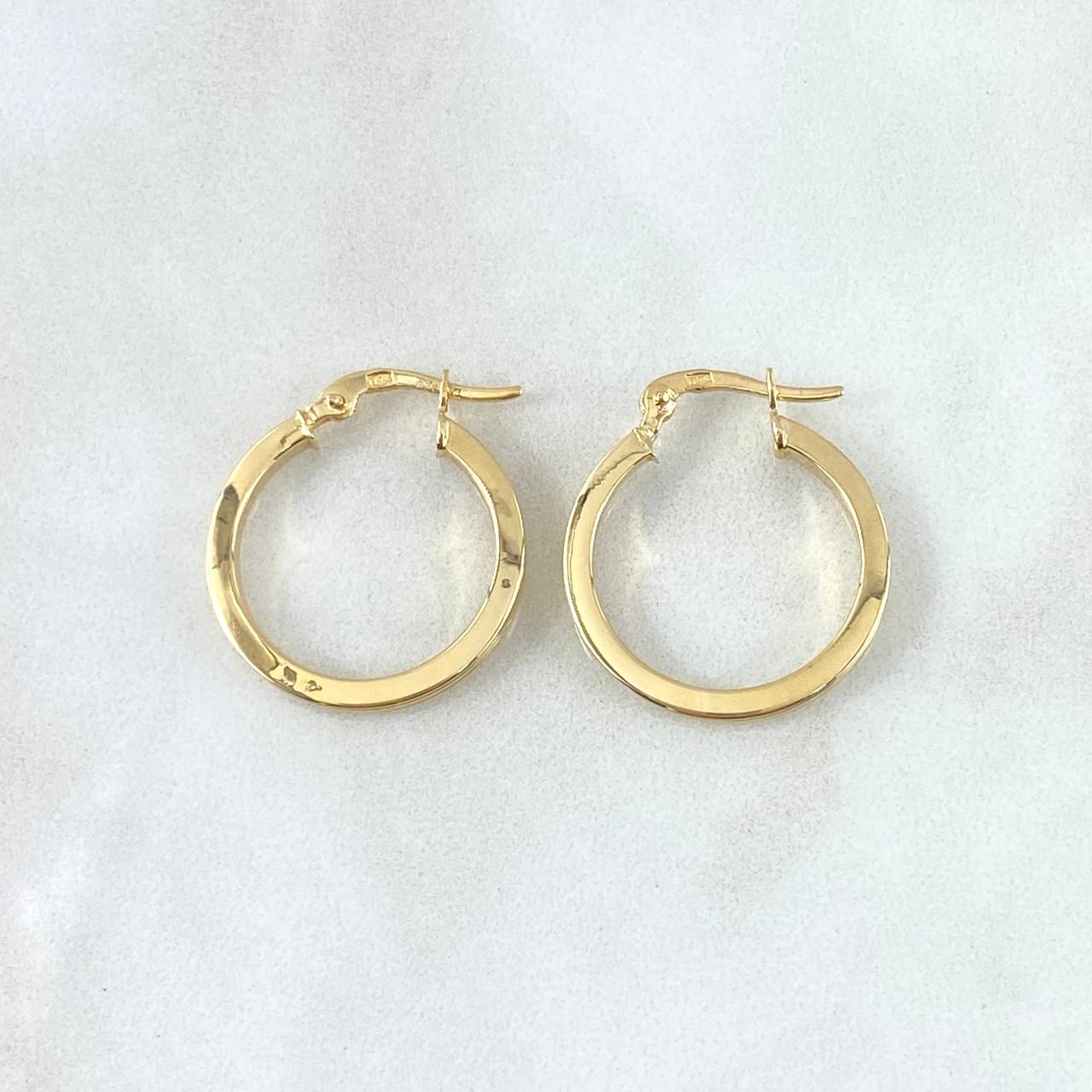 Candongas Andy 1.7gr / 2.3cm / Oro Amarillo 18K