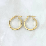 Candongas Andy 1.7gr / 2.3cm / Oro Amarillo 18K