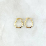 Candongas Clau 0.8gr / 1.3cm / Oro Amarillo 18K *