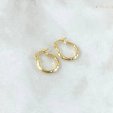 Candongas Clau 0.8gr / 1.3cm / Oro Amarillo 18K *