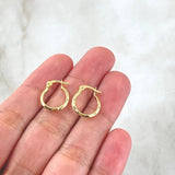 Candongas Clau 0.75gr / 1.3cm / Oro Amarillo 18K