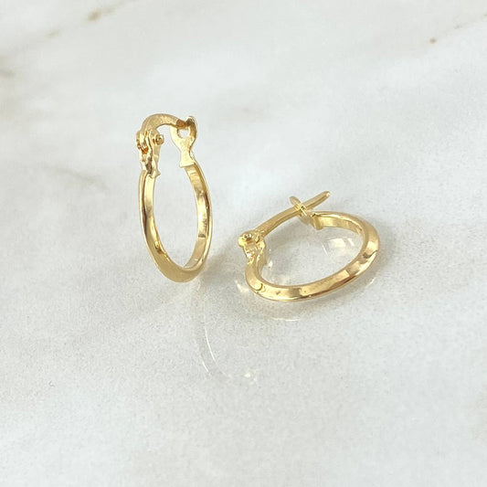 Candongas Clau 0.75gr / 1.5cm / Oro 18K *