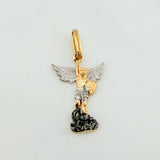Dije San Miguel Arcangel 1 g / 2.3 cm Tres Oros 18K
