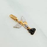 Dije San Miguel Arcangel 1.05 g / 2.2 cm Tres Oros 18K