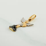 Dije San Miguel Arcangel 1.05 g / 2.2 cm Tres Oros 18K