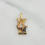 Dije San Miguel Arcangel 1.5 g / 2 cm Tres Oros 18K