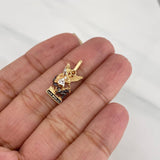 Dije San Miguel Arcangel 1.5 g / 2 cm Tres Oros 18K