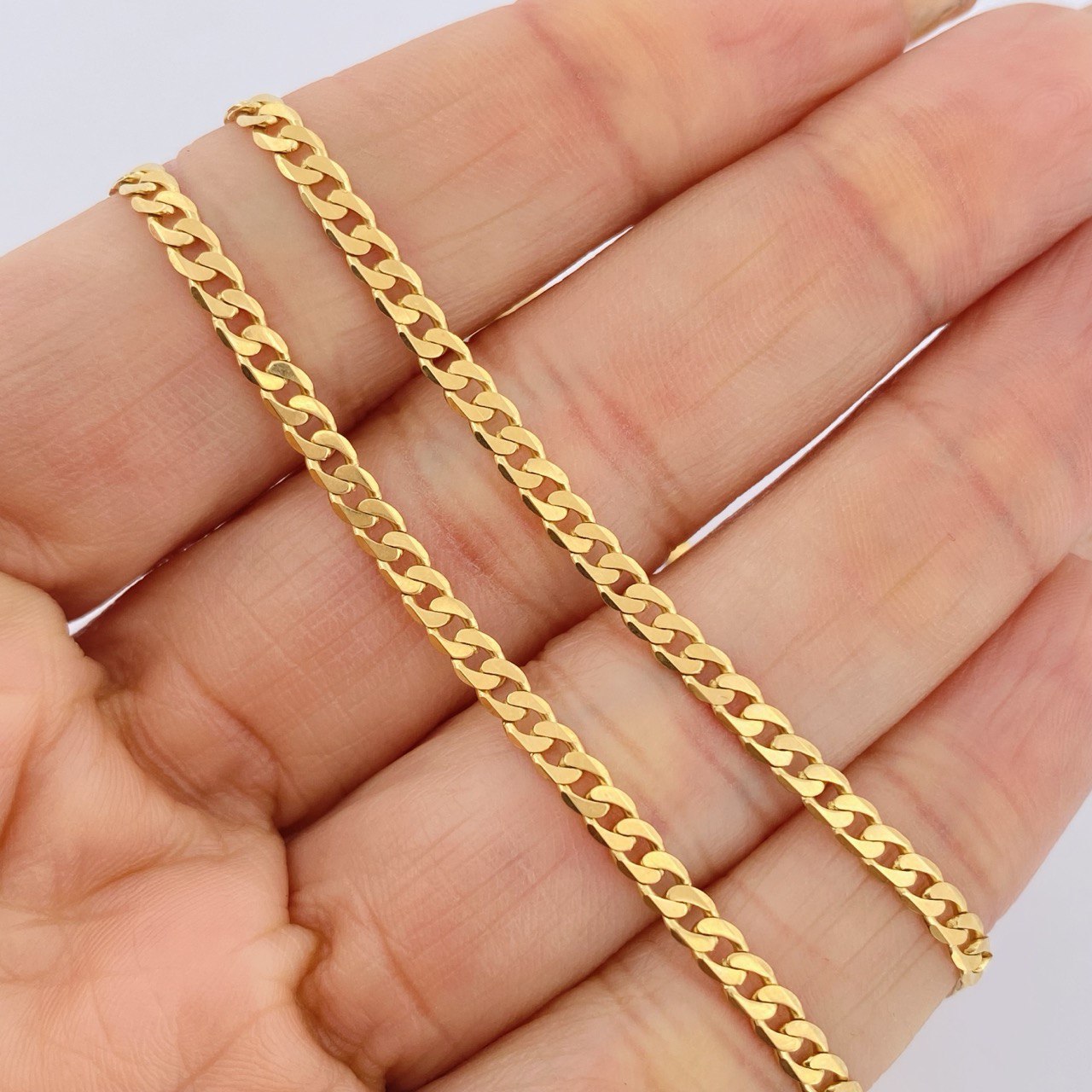 Cadena Cubana  10gr / 60.5cm / +1 Oro 18K $