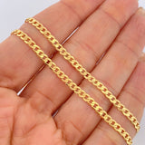 Cadena Cubana  9.65gr / 60.5cm / +1 Oro 18K $