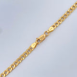 Cadena Cubana  10.9gr / 59.5cm / +1 Oro 18K $