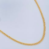 Cadena Cubana  3.9gr / 60cm / +1 Oro 18K $