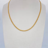 Cadena Cubana  3.9gr / 60cm / +1 Oro 18K $
