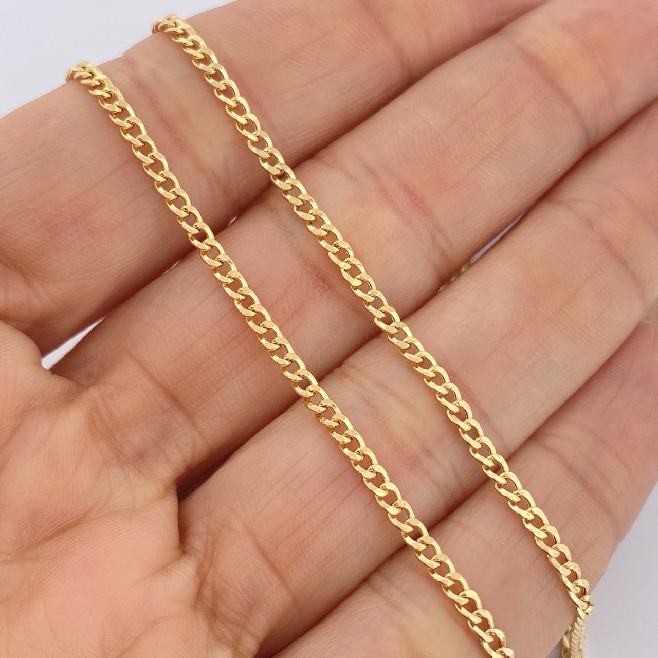Cadena Cubana  3.9gr / 60cm / +1 Oro 18K $