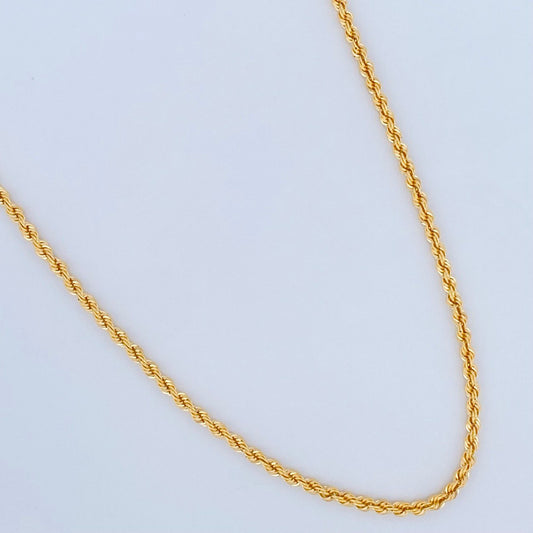 Cadena Lazo 5.45gr / 60cm / +3 Oro 18K $