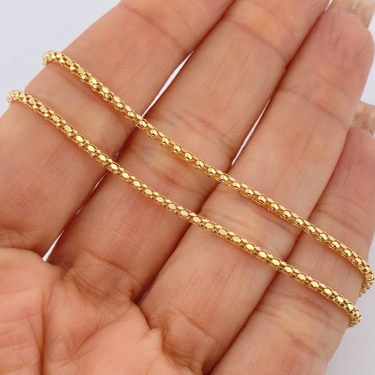 Cadena Cordon 5.15gr / 45.5cm / +3 Oro 18K $