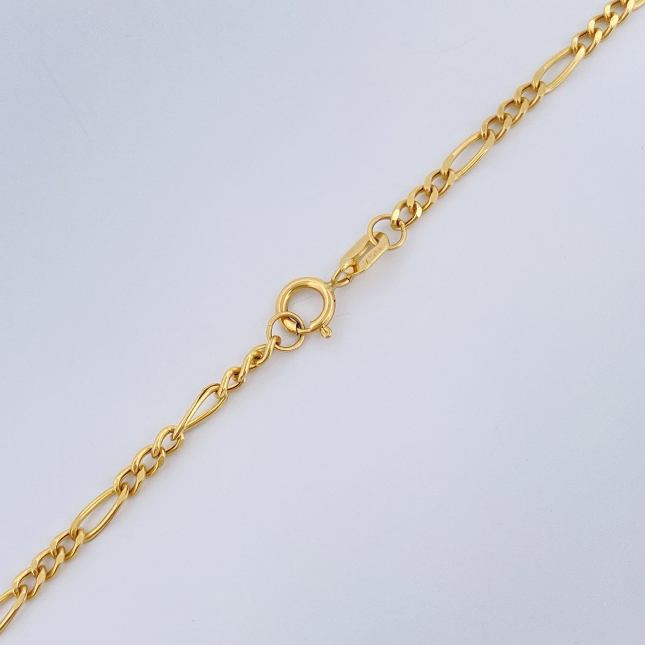 Cadena Figaro 3.45gr / 60cm / +1 Oro 18K $