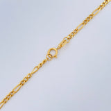 Cadena Figaro 3.45gr / 60cm / +1 Oro 18K $