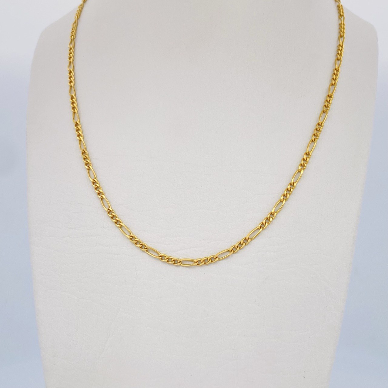 Cadena Figaro 3.45gr / 60cm / +1 Oro 18K $