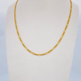 Cadena Figaro 3.45gr / 60cm / +1 Oro 18K $