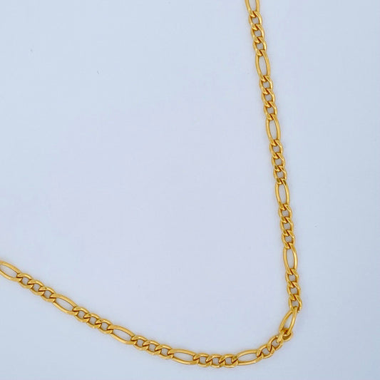 Cadena Figaro 1.95gr / 60.3cm / Oro Amarillo +1 18K &