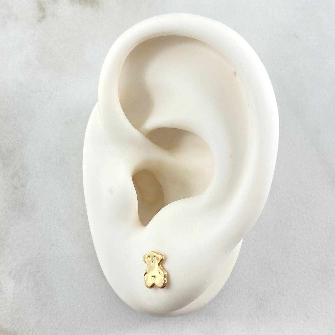 Topos Oso TS 0.6gr / 7mm Oro Amarillo 18K