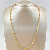 Cadena Rustica Cruzada 30gr / 60cm / Oro Amarillo 18K