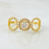 Anillo Halo Infinito 2.95gr / T7 1/4 / Oro Amarillo 18K ©