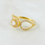 Anillo Halo Infinito 2.95gr / T7 1/4 / Oro Amarillo 18K ©