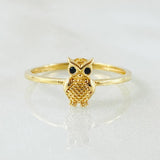 Anillo Buho 1.45gr / T7 1/4 / Oro Amarillo 18K