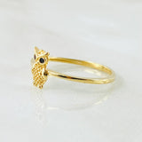 Anillo Buho 1.45gr / T7 1/4 / Oro Amarillo 18K