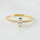 Anillo Solitario Centella 1.4gr / T6 1/2 / Oro Amarillo 18K *