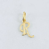 Dije Letra R 0.45gr / 1.9cm / Oro Amarillo 18K
