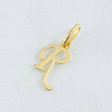 Dije Letra R 0.45gr / 1.9cm / Oro Amarillo 18K