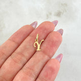 Dije Letra Y 0.4gr / 1.6cm / Oro Amarillo 18K