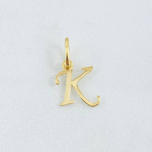 Dije Letra K 0.4gr / 1.8cm / Oro Amarillo 18K