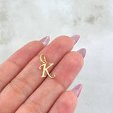 Dije Letra K 0.4gr / 1.8cm / Oro Amarillo 18K