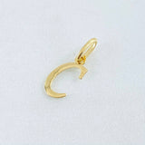 Dije Letra C 0.35gr / 1.8cm / Oro Amarillo 18K